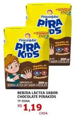 Assaí Atacadista bebida láctea sabor chocolate pirakids oferta
