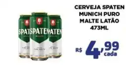 Bahamas Mix Cerveja spaten munich puro malte latão oferta