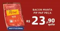 Bahamas Mix Bacon manta pif paf peça oferta
