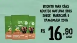 Bahamas Mix Biscoito para cães adultos natural dots sabor maracujá e canjiquinha oferta