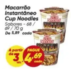 Dia Cup noodles - macarrão instantâneo oferta