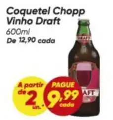 Dia Draft - coquetel chopp vinho oferta