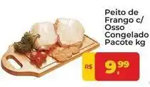 Tonin Superatacado Pacote - peito de frango c/osso congelado oferta