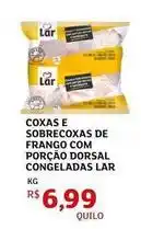 Assaí Atacadista Lar - coxas e sobrecoxas de frango com porcao dorsal congeladas oferta