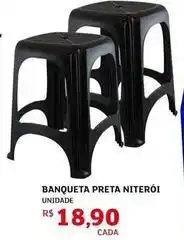 Assaí Atacadista Banqueta preta oferta
