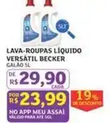 Assaí Atacadista Becker - lava-roupas líquido bekker oferta