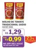 Assaí Atacadista Sadio - molho de tomate tradicional oferta