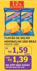Assaí Atacadista Novomilho - flocao de milho oferta