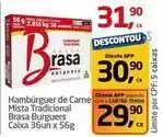 Tenda Atacado Brasa burguers - hambúrguer de carne mista tradicional oferta