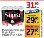 Tenda Atacado Supra - papel higiênico folha dupla oferta