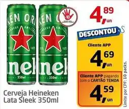 Tenda Atacado Heineken - cerveja lata sleek oferta
