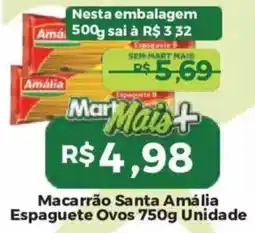 Mart Minas Macarrão santa amália oferta