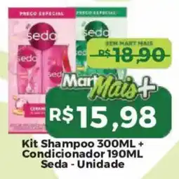 Mart Minas Kit Shampoo 300ml + Condicionador 190ml Seda - Unidade oferta