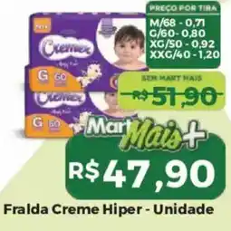 Mart Minas Fralda creme hiper oferta