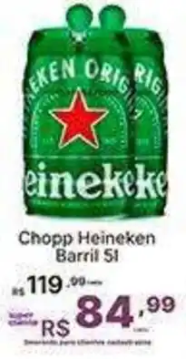 Super Lagoa Chopp heineken barril 5l oferta
