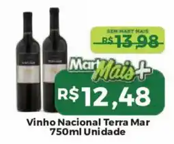 Mart Minas Vinho Nacional Terra Mar oferta