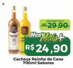 Mart Minas Cachaça Rainha da Cana 700ml Sabores oferta