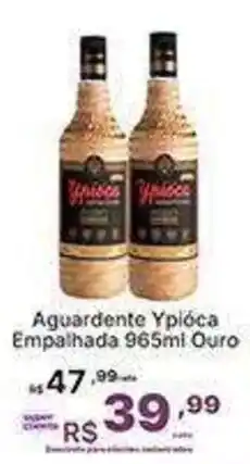 Super Lagoa Aguardente Ypióca Empalhada 965ml Ouro oferta