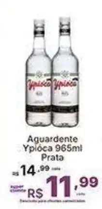 Super Lagoa Aguardente Ypióca 965ml Prata oferta
