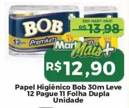Mart Minas Papel Higiênico Bob oferta