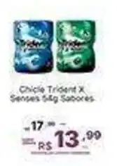 Super Lagoa Chicle Trident X Senses 54g Sabores oferta