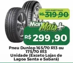 Mart Minas Pneu Dunlop oferta