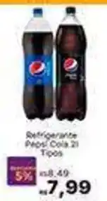 Super Lagoa Refrigerante Pepsi Cola 2l Tipos oferta