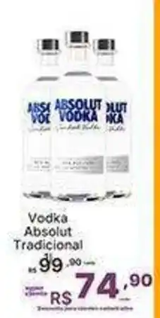 Super Lagoa Vodka absolut tradicional oferta