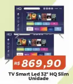 Mart Minas tv smart led 32" hq slim oferta