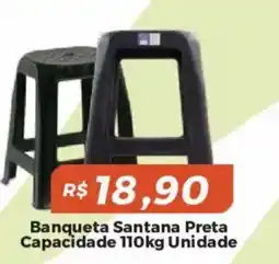 Mart Minas Banqueta santana preta oferta