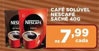 Café solúvel nescafé sachê