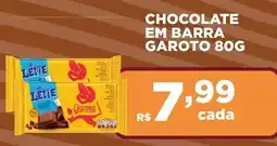 Bahamas Supermercados Chocolate em barra garoto oferta