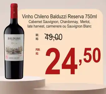 Vinho Chileno Balduzzi Reserva