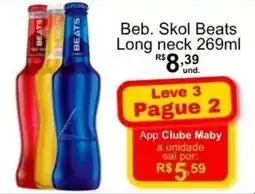 Maby Supermercados Beb. Skol Beats Long neck oferta