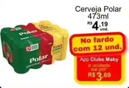 Maby Supermercados Cerveja Polar oferta