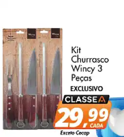 Delta Supermercados Kit Churrasco Wincy 3 Peças oferta
