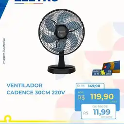 Hiper Moreira ventilador cadence 30cm 220v oferta