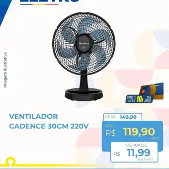 Hiper Moreira ventilador cadence 30cm 220v oferta