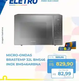 Hiper Moreira Micro-ondas brastemp 32l bms46 inox bms46arbn oferta