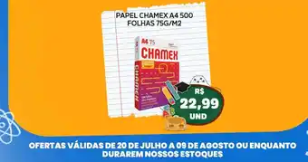 Papel chamex a4 500 folhas 75g/m2