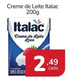Rede Mais Supermercados Creme de Leite Italac oferta