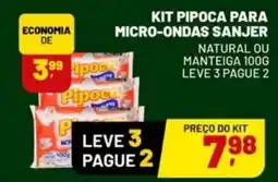 Supermercado Cubatao Kit pipoca para micro-ondas sanjer oferta