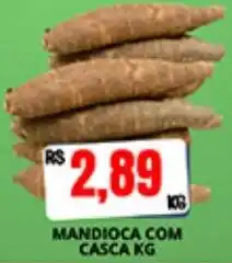 Supermercado Porecatu Mandioca com casca oferta