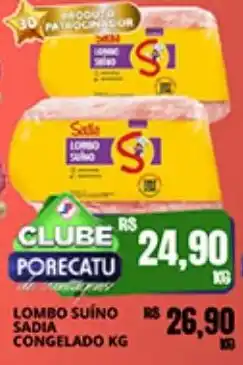 Supermercado Porecatu Lombo suíno congelado oferta