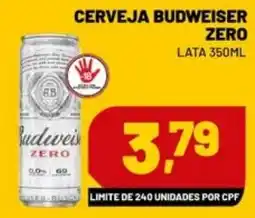 Supermercado Cubatao Cerveja budweiser zero oferta