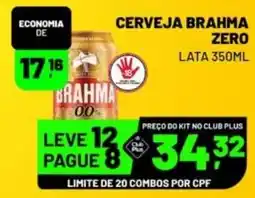 Supermercado Cubatao Cerveja brahma zero oferta