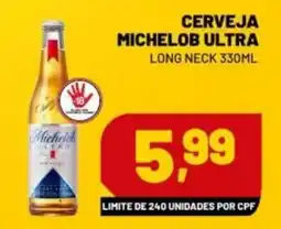 Supermercado Cubatao Cerveja michelob ultra long neck oferta