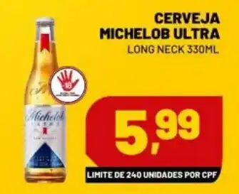 Supermercado Cubatao Cerveja michelob ultra long neck oferta