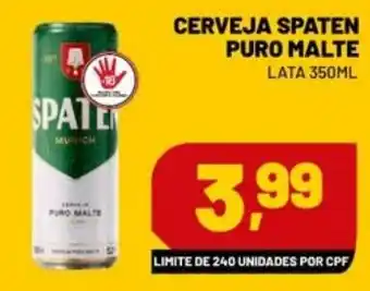 Supermercado Cubatao Cerveja spaten puro malte oferta