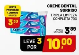 Supermercado Cubatao Creme dental sorriso oferta